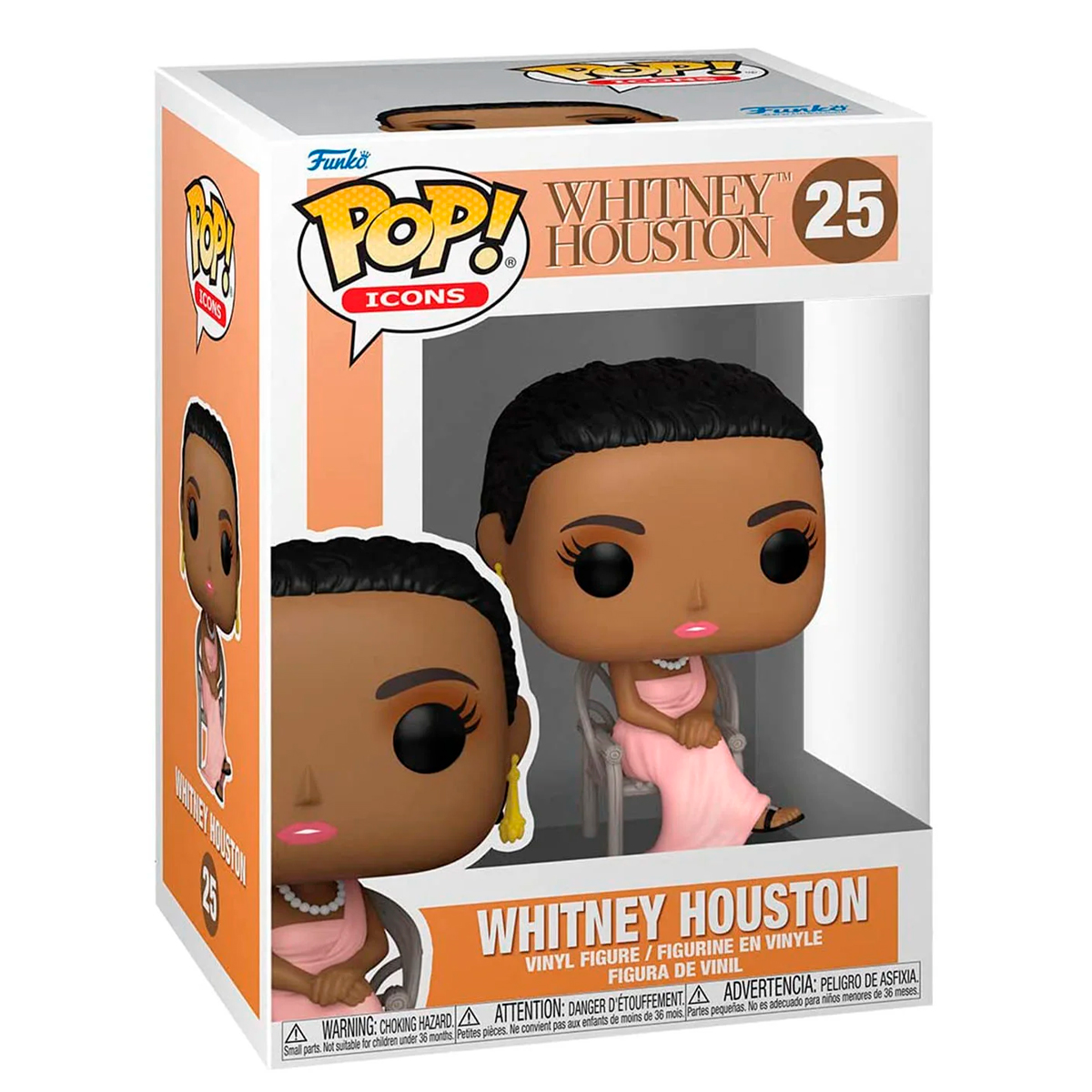 Funko Pop Whitney Houston #25 Album Debut Icons Figura Original