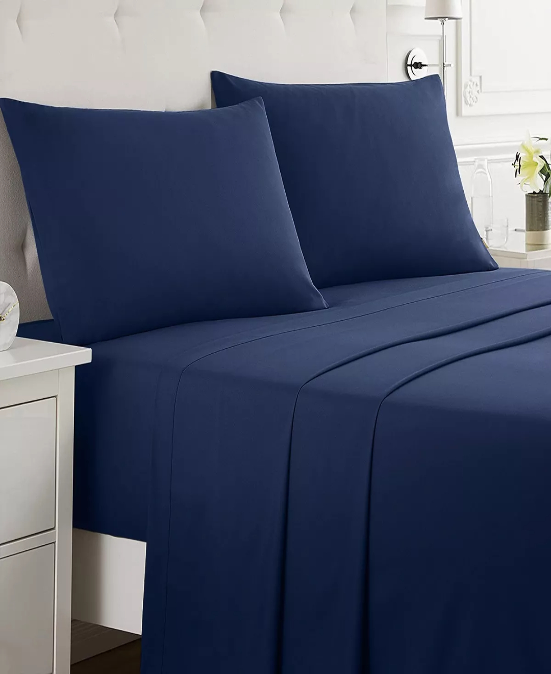 Juego De Sábanas Queen Size Ultra Suave 4piezas Anti-ácaros