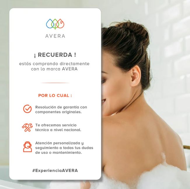 Avera C6L Calentador de agua instantanéo, color blanco