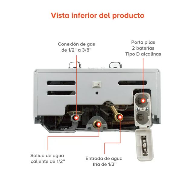 Avera C6L Calentador de agua instantanéo, color blanco