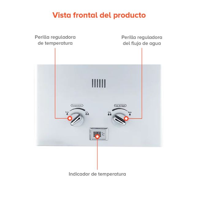 Avera C6L Calentador de agua instantanéo, color blanco