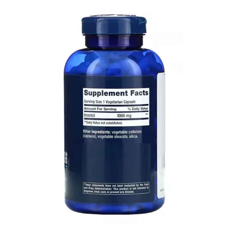 Inositol 1000mg Life Extension 360 capsulas Mejora Higado 