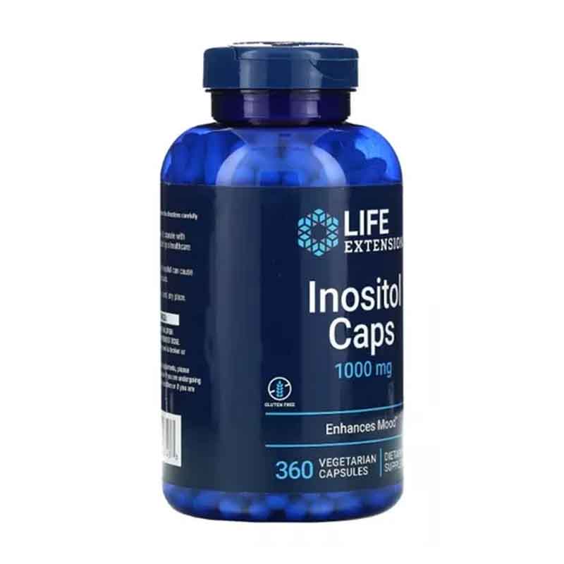 Inositol 1000mg Life Extension 360 capsulas Mejora Higado 
