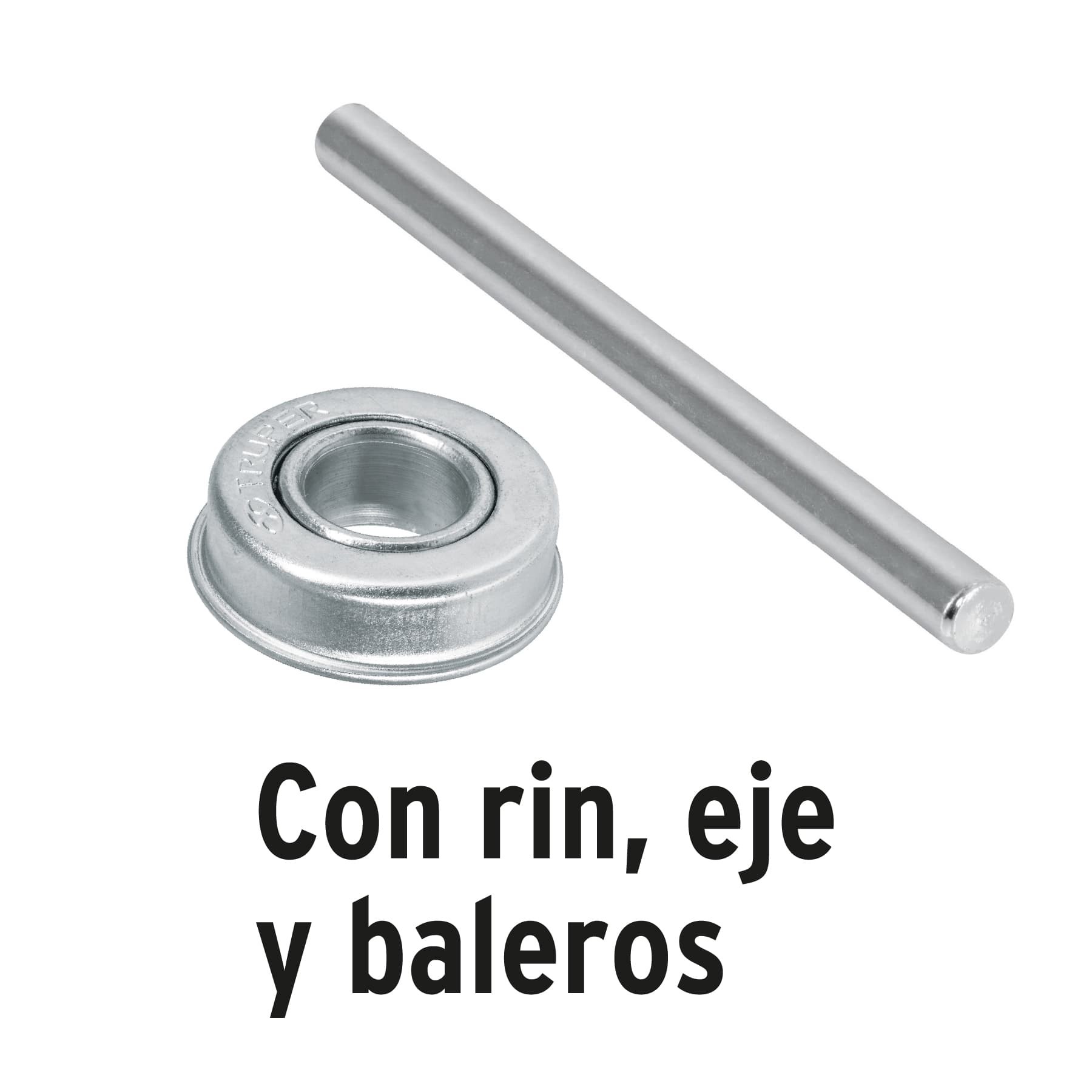 LLANTA COMPLETA NEUMÁTICA 16", INCLUYE EJE Y BALEROS 11852   