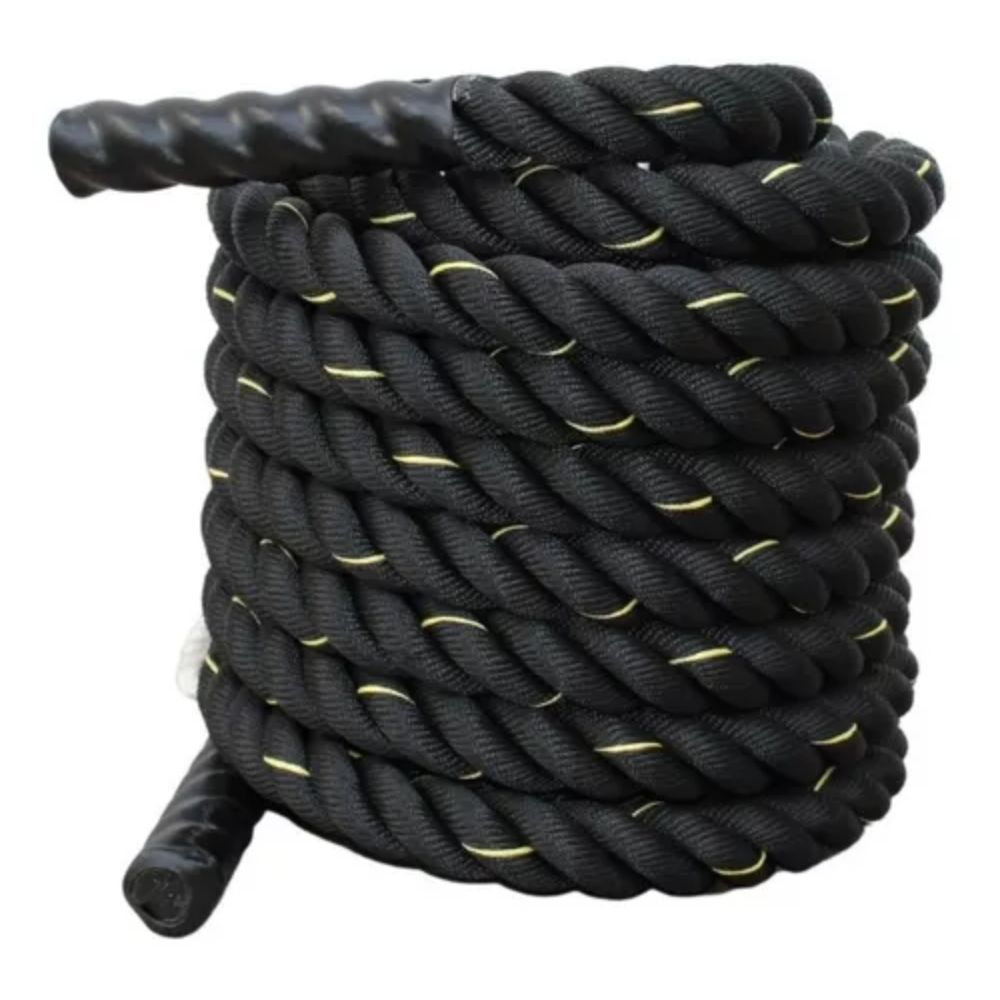 Cuerda De Batalla Belug Color Negro Para Crossfit Azote Cuerda Tira Y  Afloja 6 M
