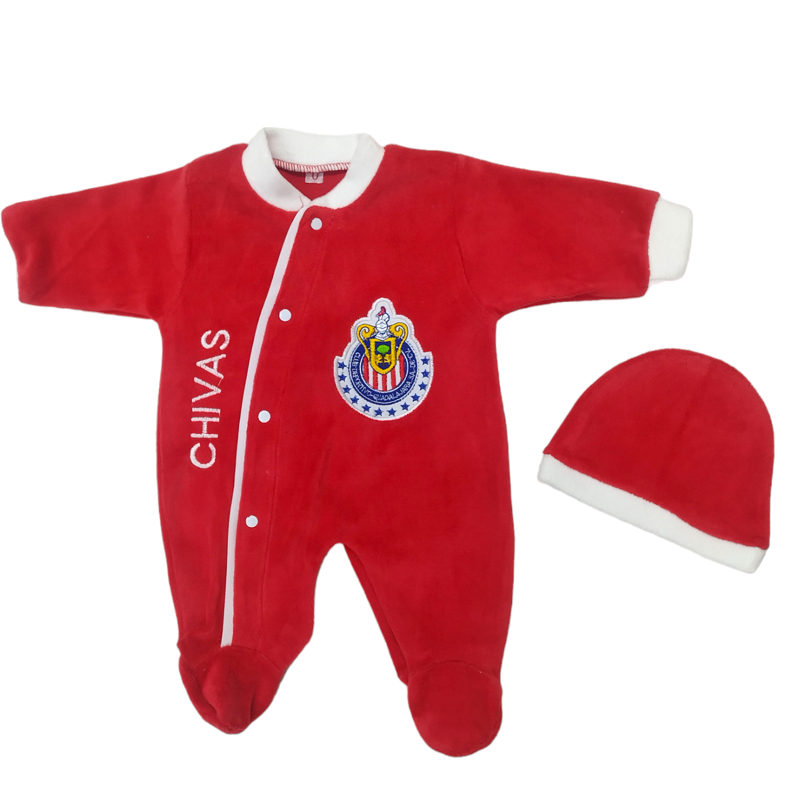 Mameluco Suavecito Con Escudo Bordado del equipo Chivas Del Guadalajara
