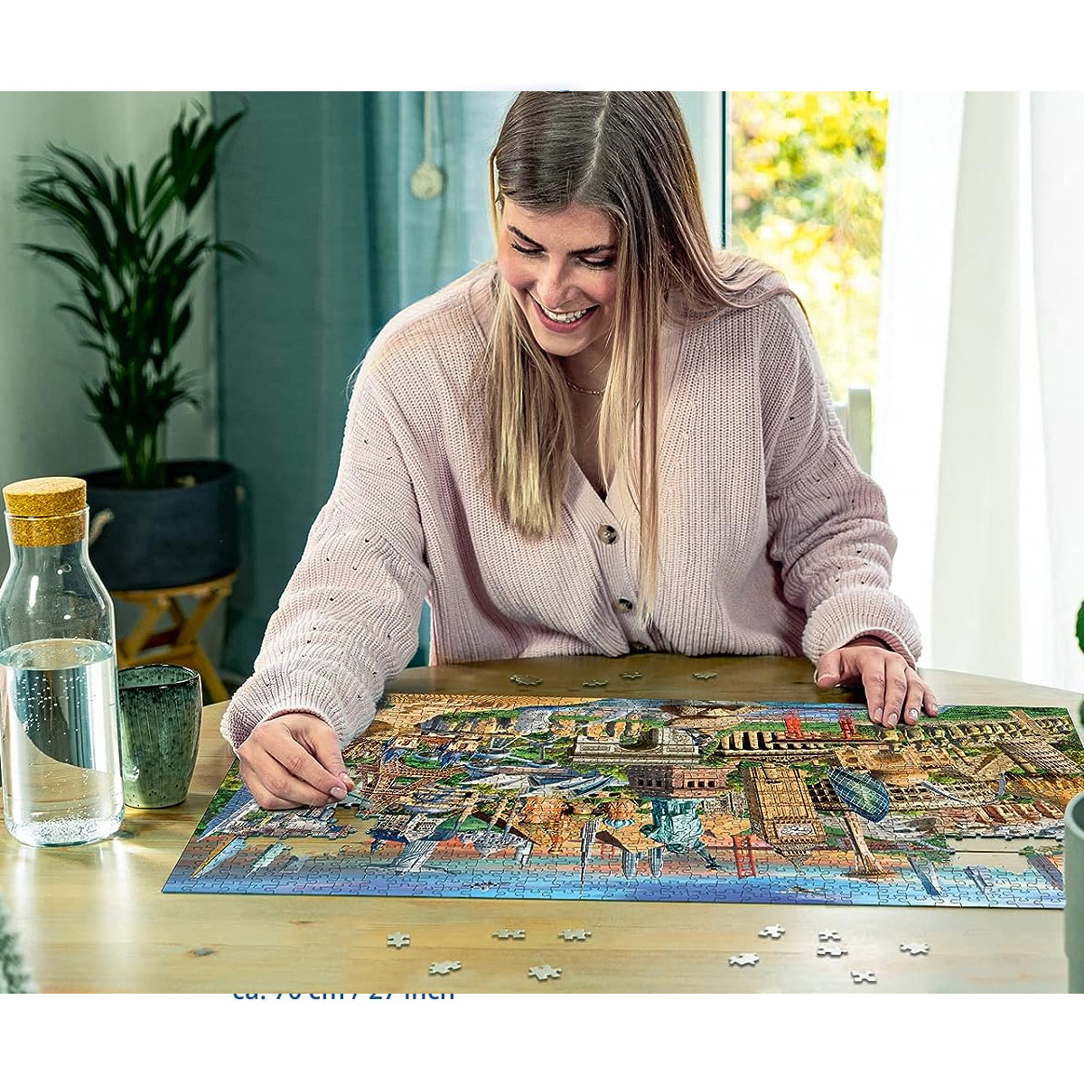 Rompecabezas Diseño Monumentos del Mundo Ravensburger 1000 Piezas 