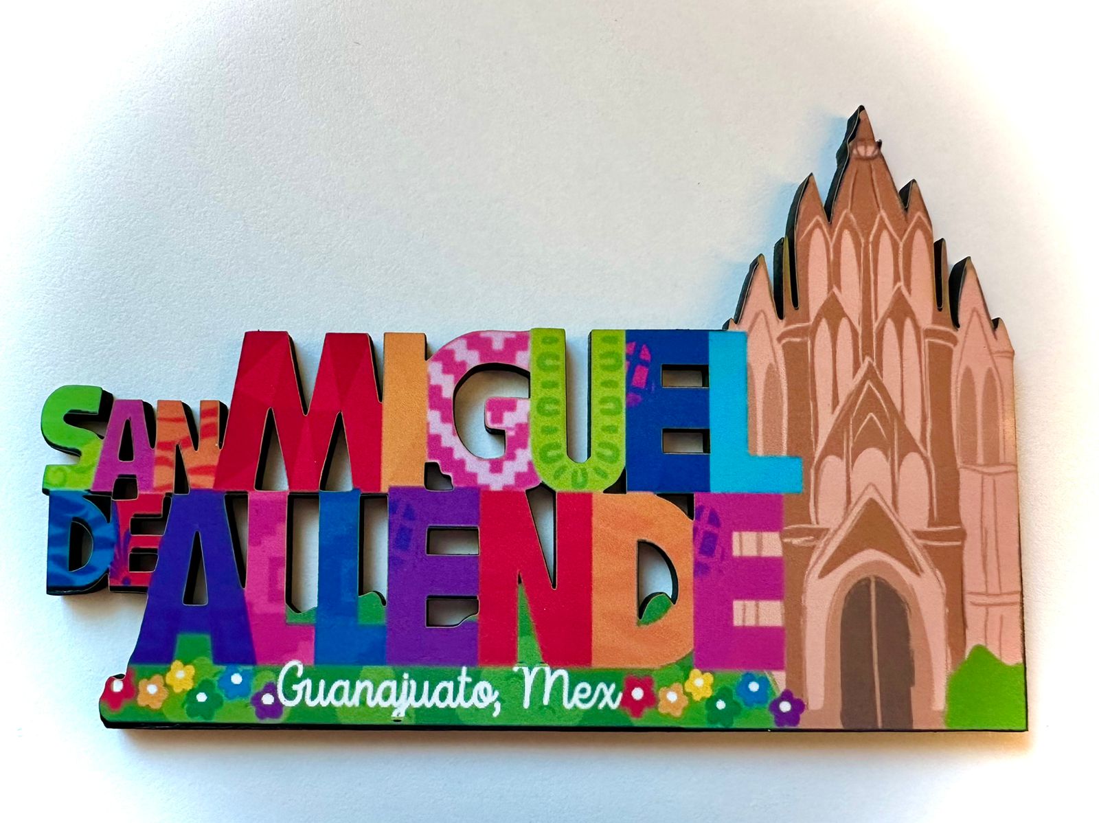 San Miguel de Allende Mexico Imanes Para Refrigerador Souvenirs Recuerdo Turistico Pueblitos Magicos Playas MDF 3 mm