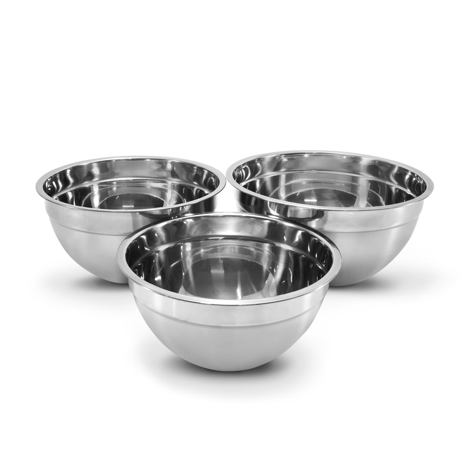 Set de 3 Bowls de Acero inoxidable para cocinar