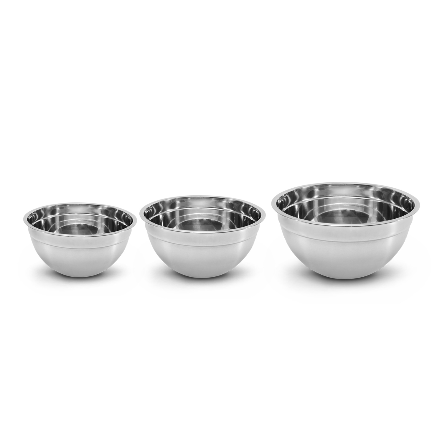Set de 3 Bowls de Acero inoxidable para cocinar