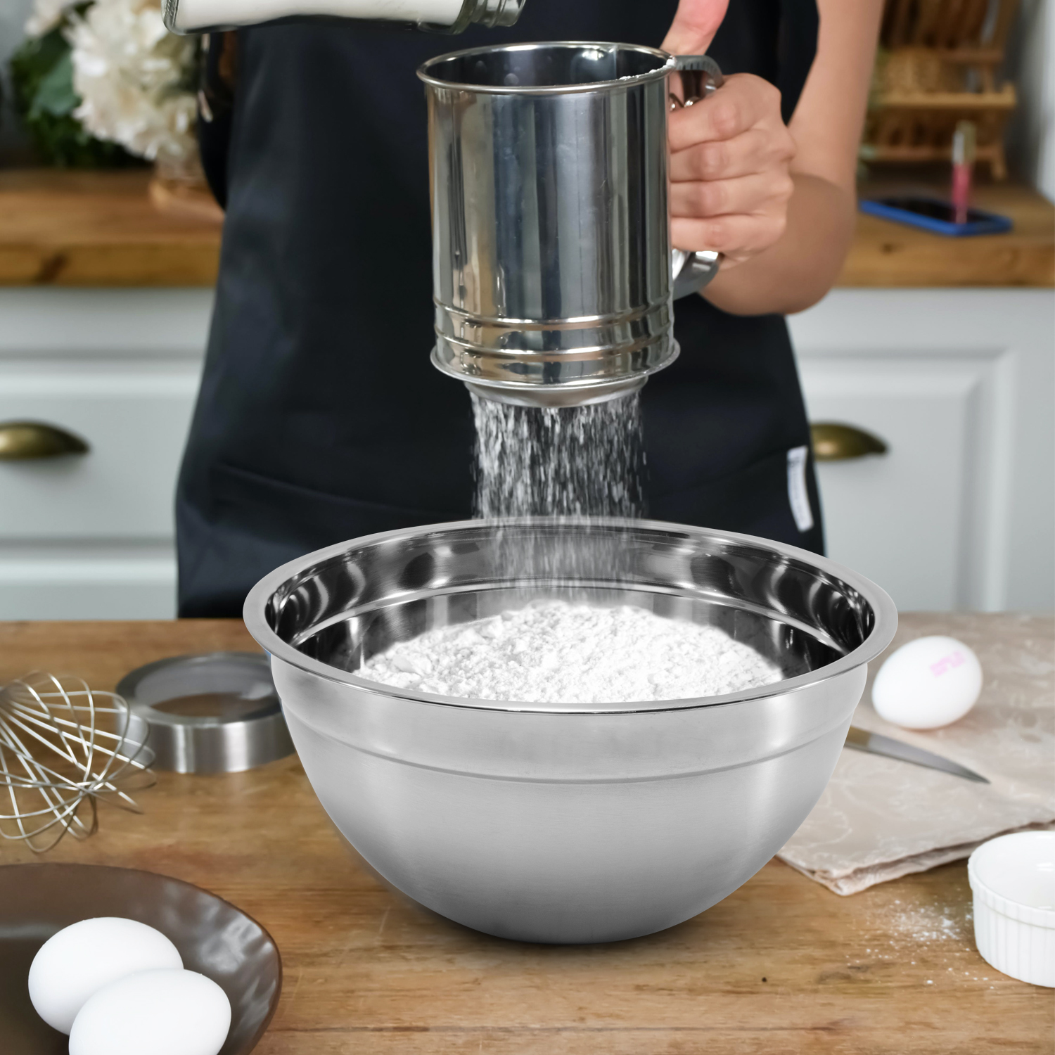 Set de 3 Bowls de Acero inoxidable para cocinar