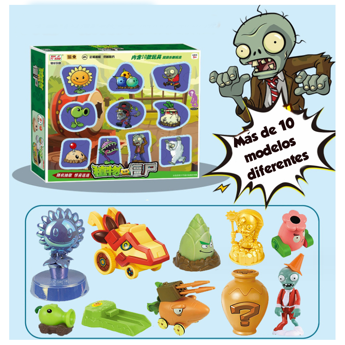 Juego de Plantas vs Zombies Caja Sorpresa