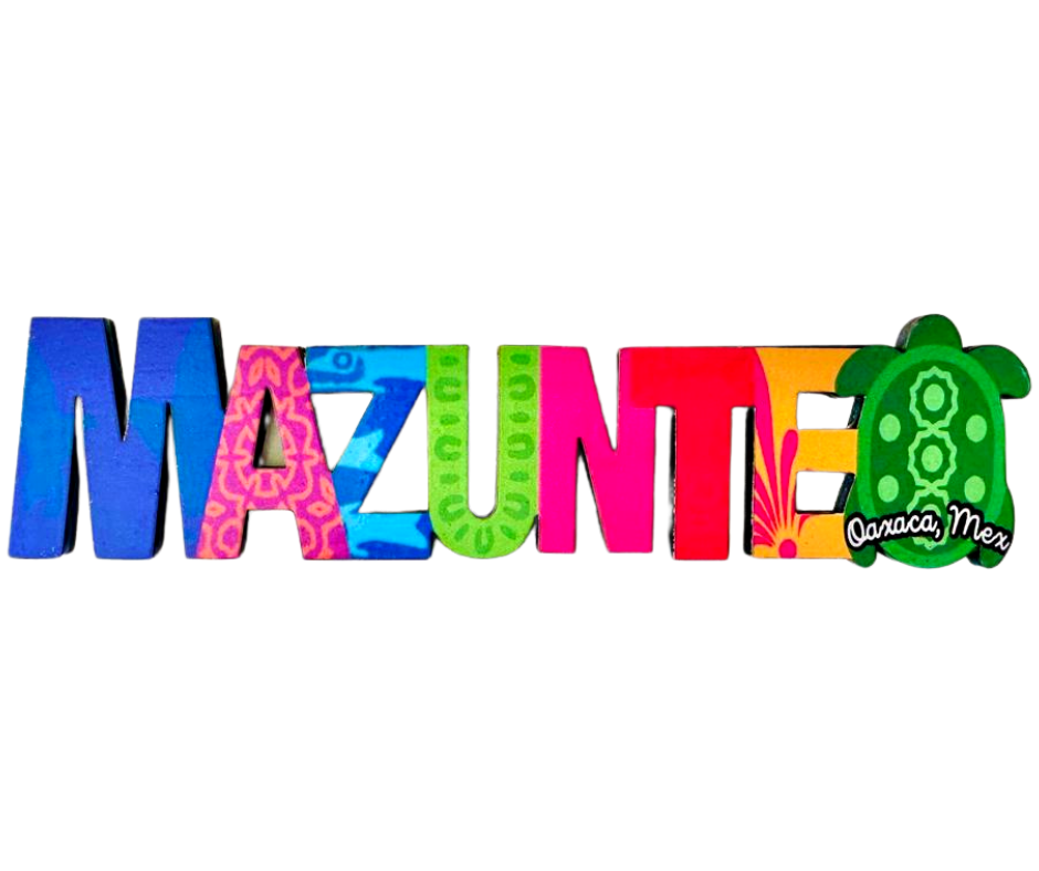 Mazunte Mexico Imanes Para Refrigerador Souvenirs Recuerdo Turistico Pueblitos Magicos Playas MDF 3 mm