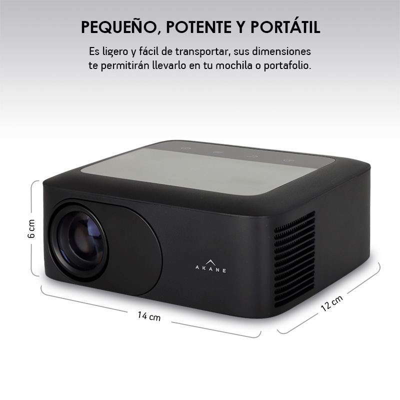 Mini Proyector Portátil HDMI Full HD 1080P con Bocina y Control Remoto