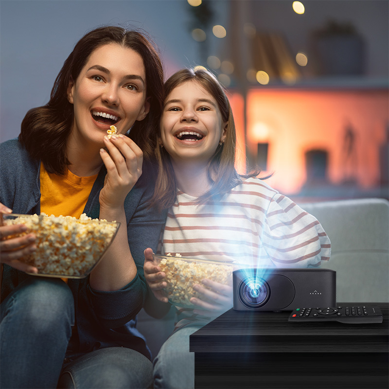 Mini Proyector Portátil HDMI Full HD 1080P con Bocina y Control Remoto