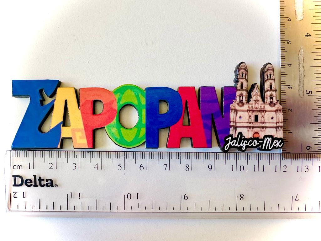 Zapopan Mexico Imanes Para Refrigerador Souvenirs Recuerdo Turistico Pueblitos Magicos Playas MDF 3 mm