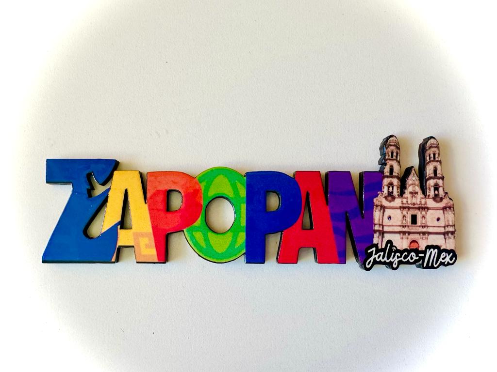 Zapopan Mexico Imanes Para Refrigerador Souvenirs Recuerdo Turistico Pueblitos Magicos Playas MDF 3 mm