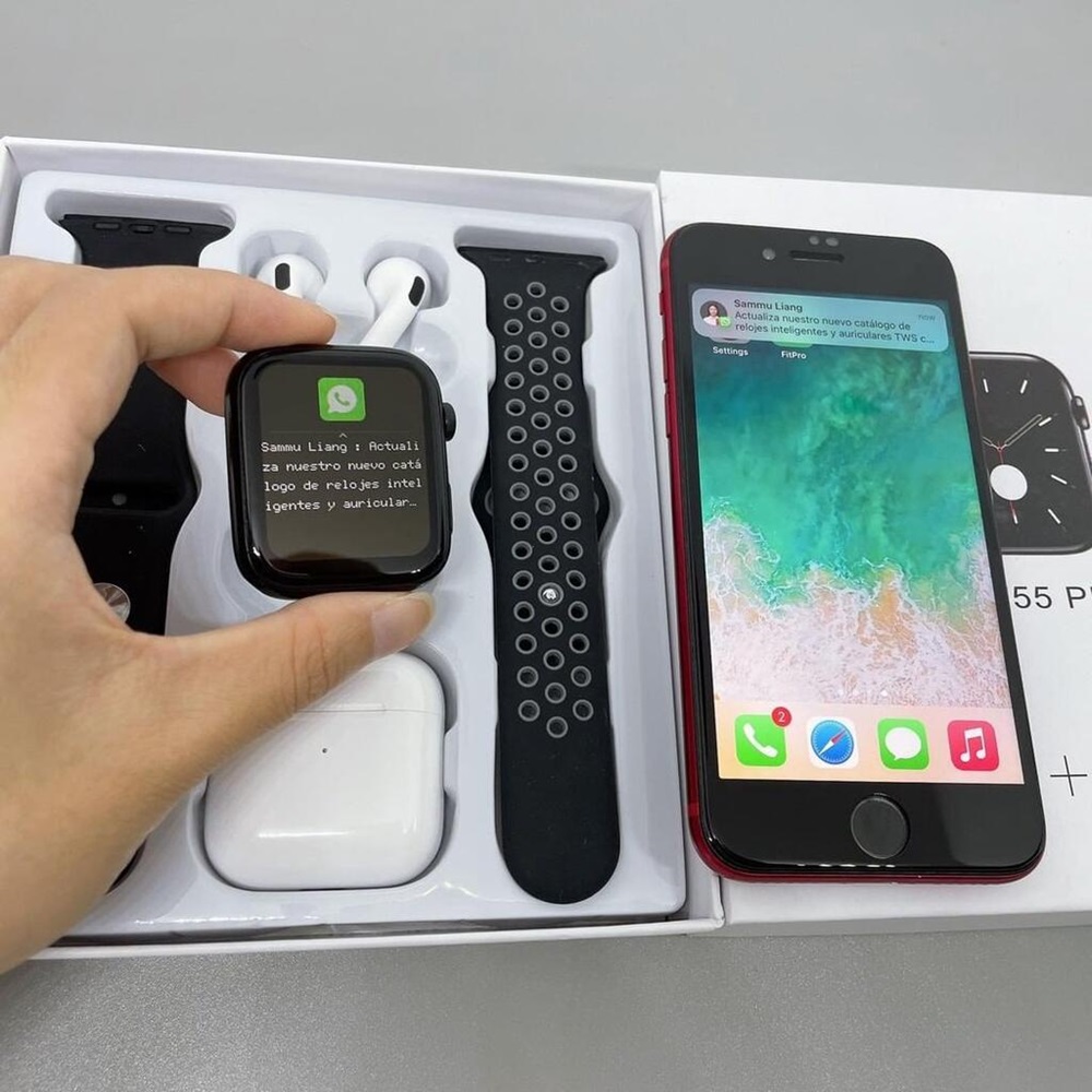 SmartWatch con Auriculares Reloj Inteligente.