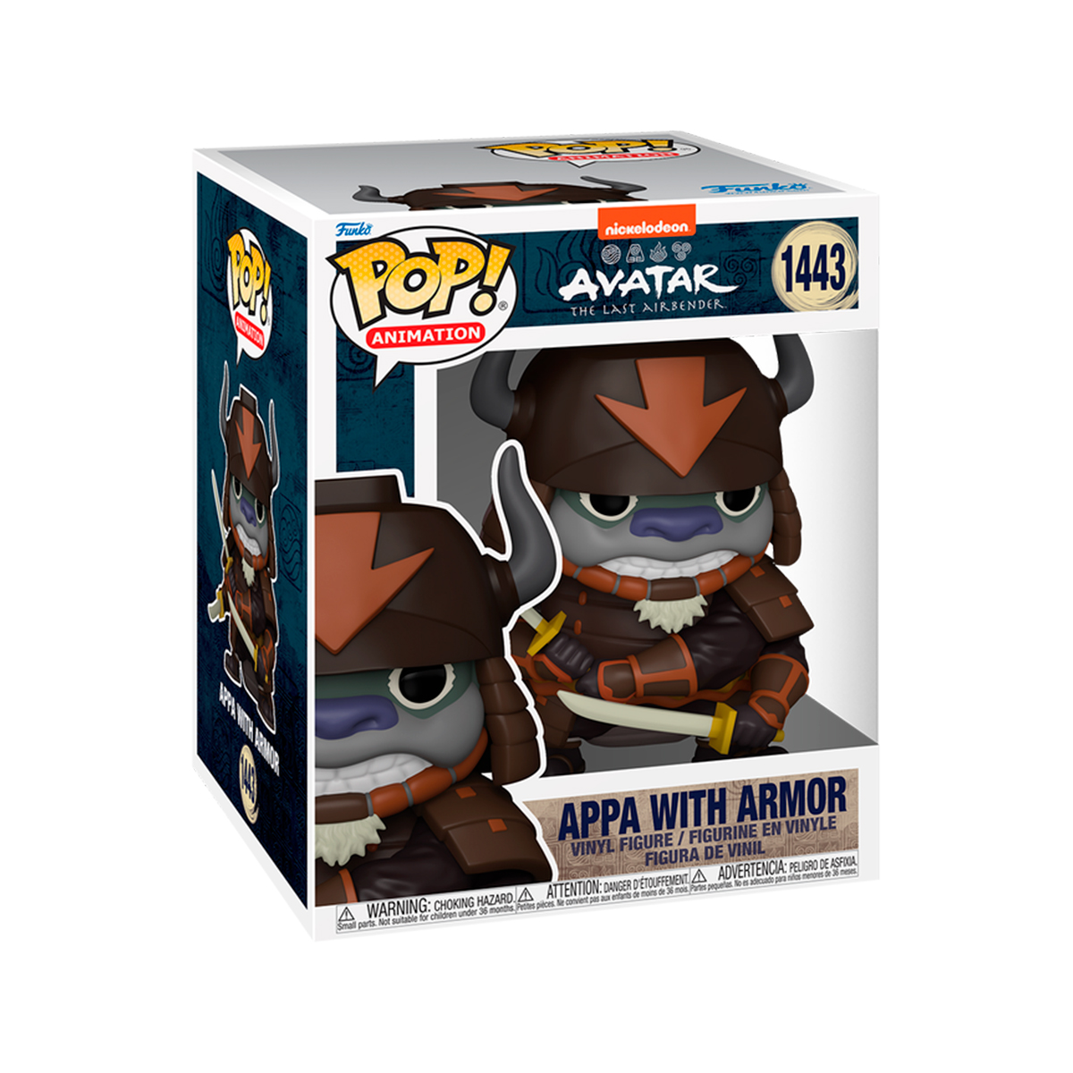 Funko Pop Appa Con Armadura #1443 Avatar La Leyenda De Aang Figura Original
