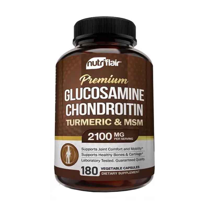 Glucosamina 1500mg Condroitina 150mg + Msm Nutriflair 180 capsulas 