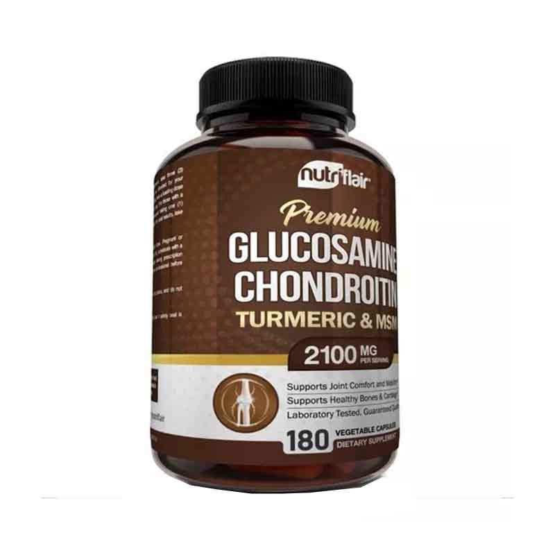 Glucosamina 1500mg Condroitina 150mg + Msm Nutriflair 180 capsulas 