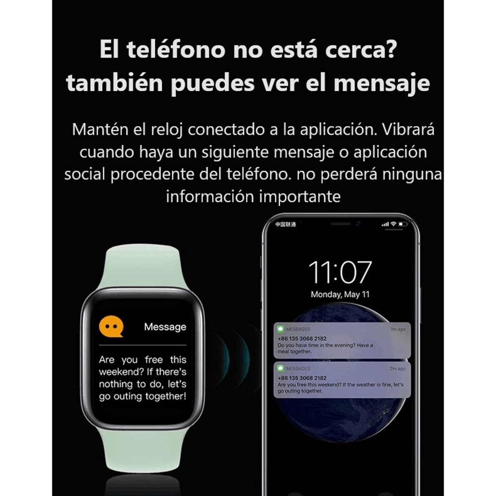 SmartWatch con Auriculares Reloj Inteligente.