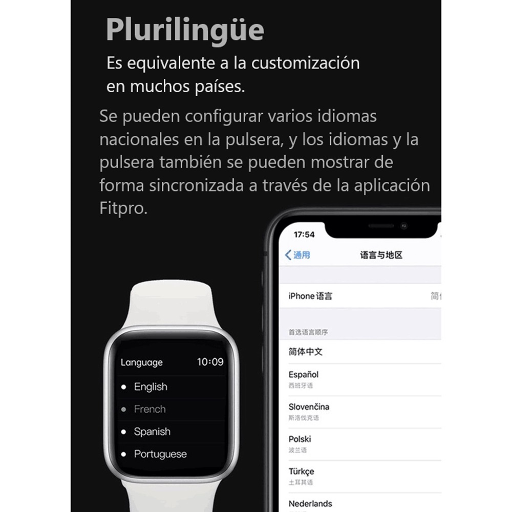 SmartWatch con Auriculares Reloj Inteligente.