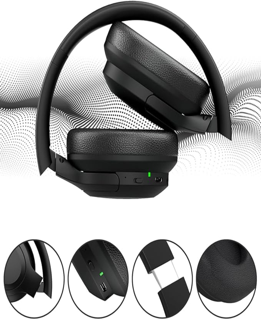 Audífonos inalámbricos Venker B18 negro