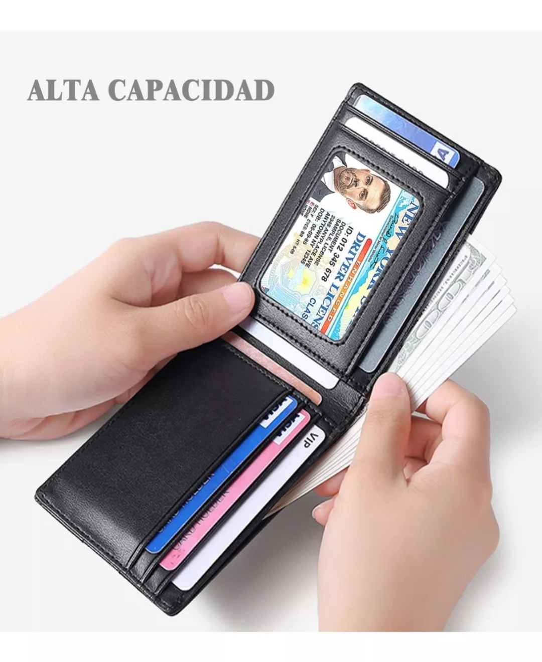 Cartera Hombre Rfid Minimalista Con Espacio Para Billetes.