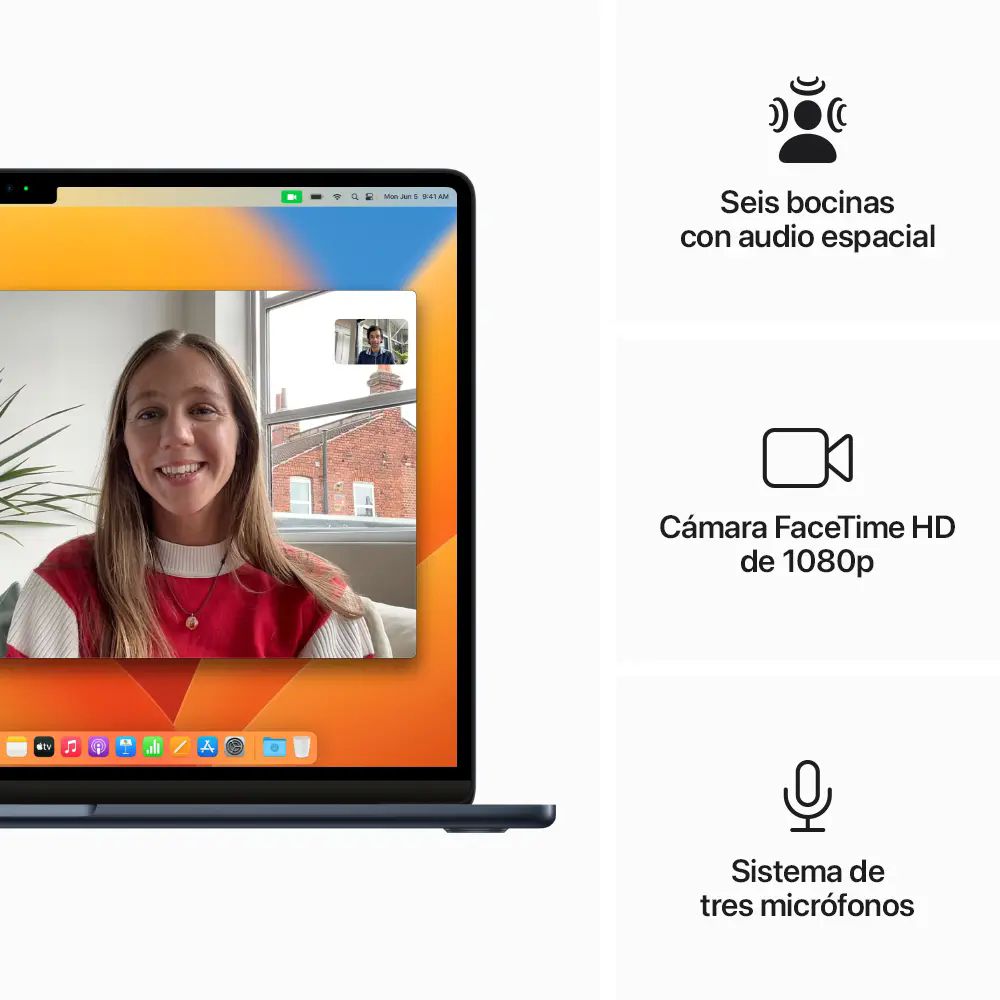 Apple MacBook Air 15 Chip M2 256 Gb Ssd Medianoche