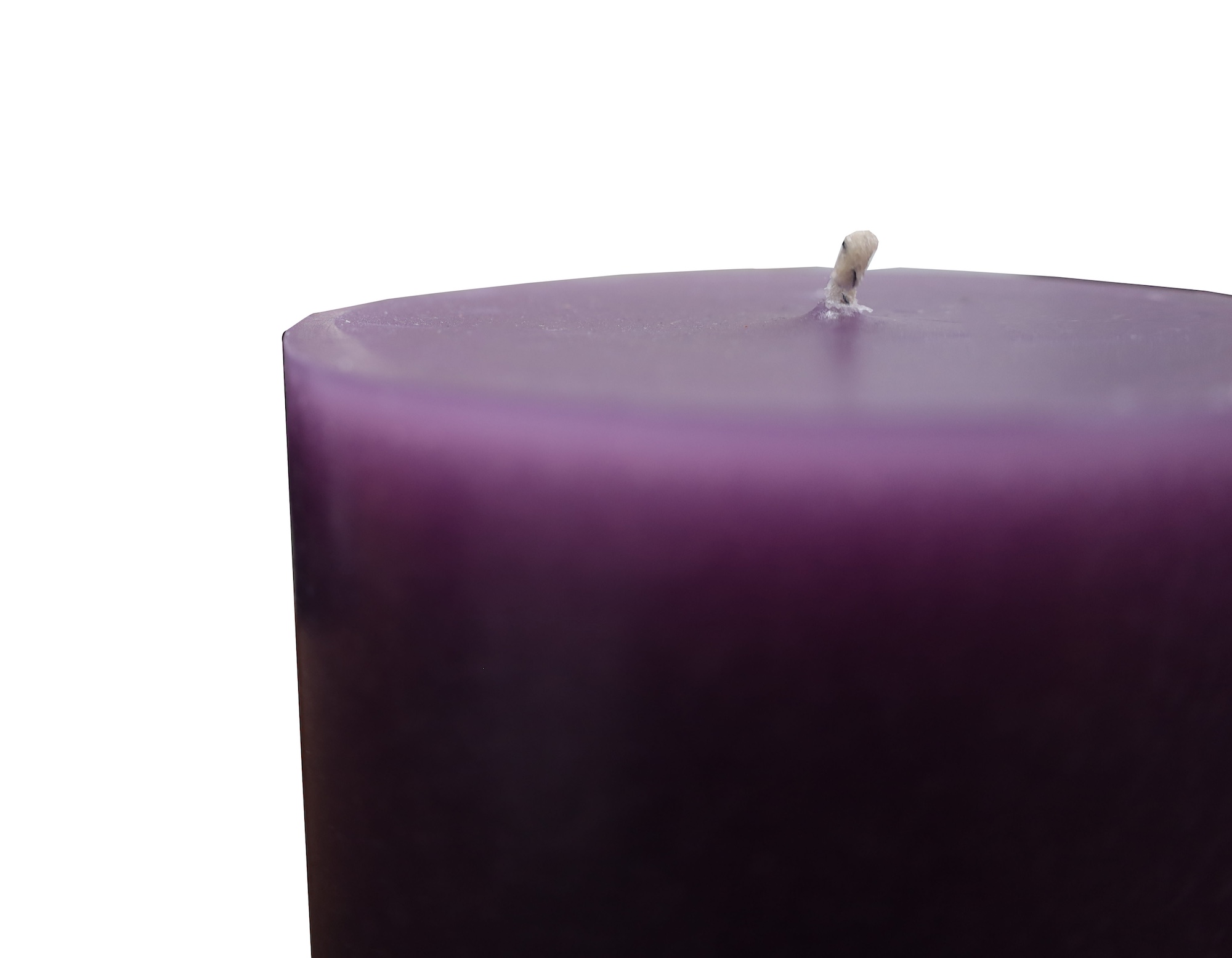 Vela Energética color Morado, Transmutación y Cambio, Con Base de Acero