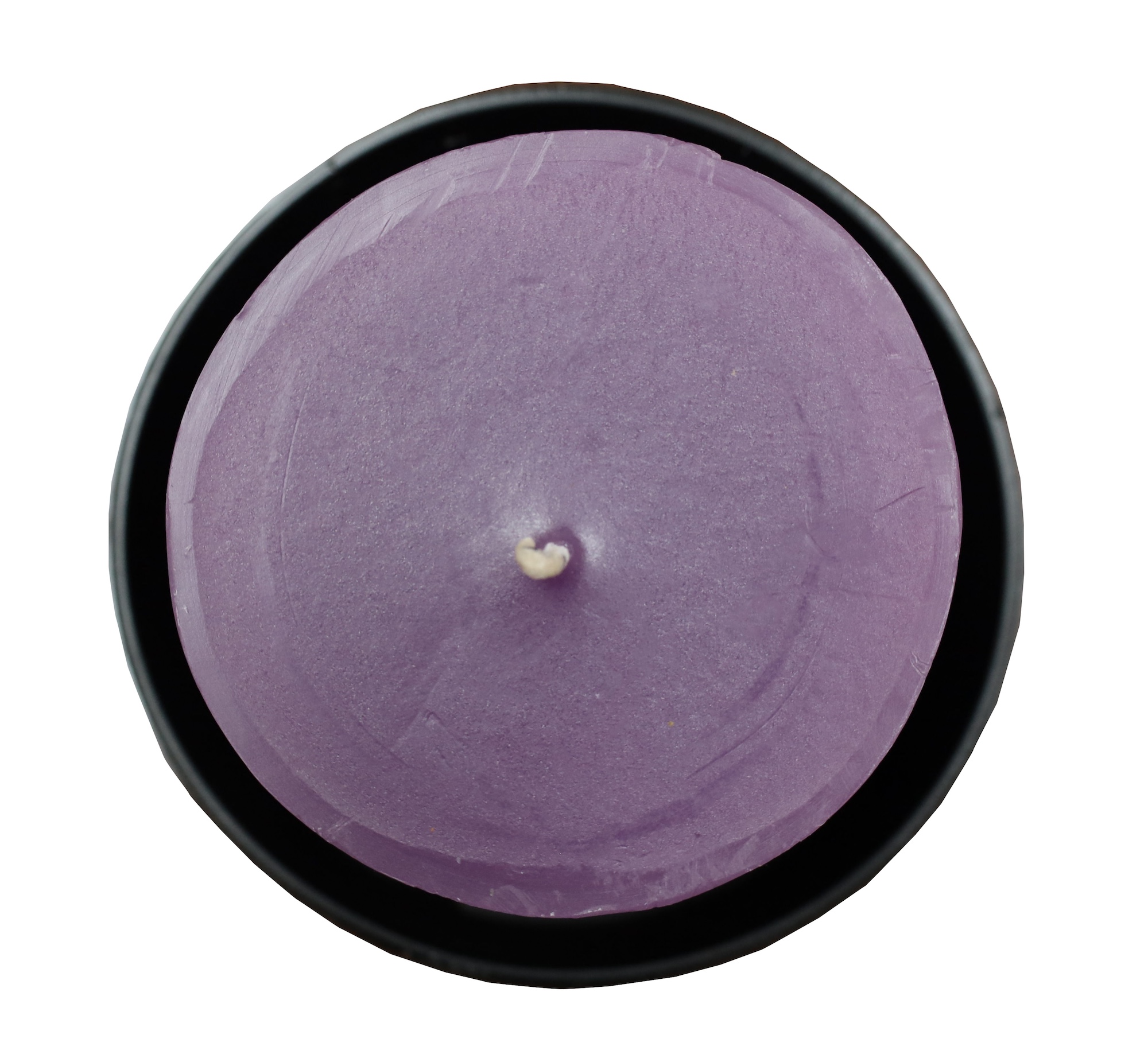 Vela Energética color Morado, Transmutación y Cambio, Con Base de Acero