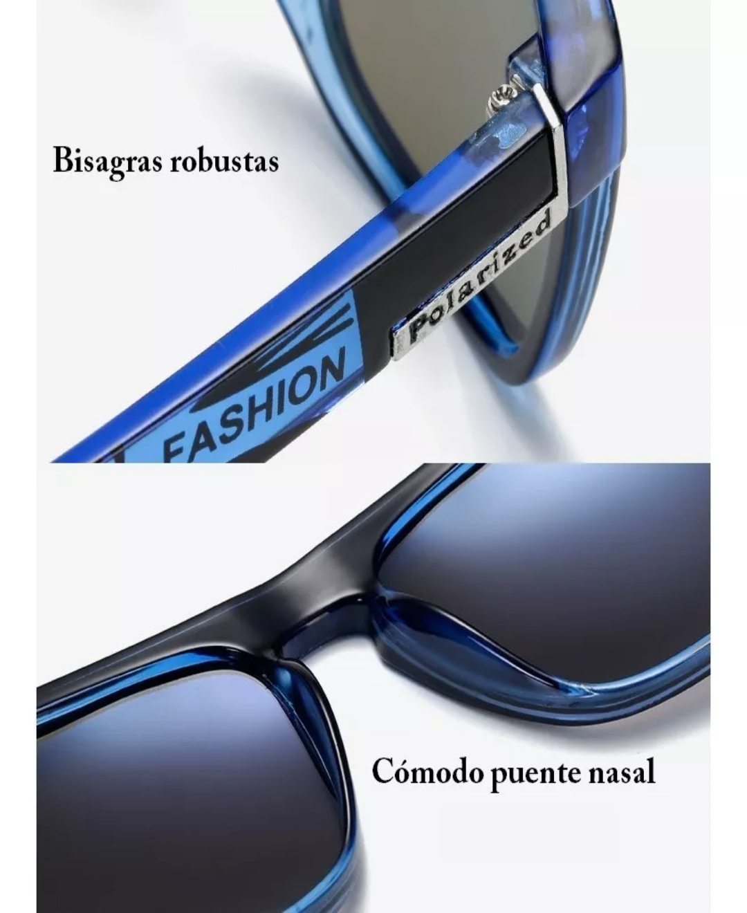 3piezas Lentes De Sol Gafas Polarizadas Uv400 Moda Deportivo