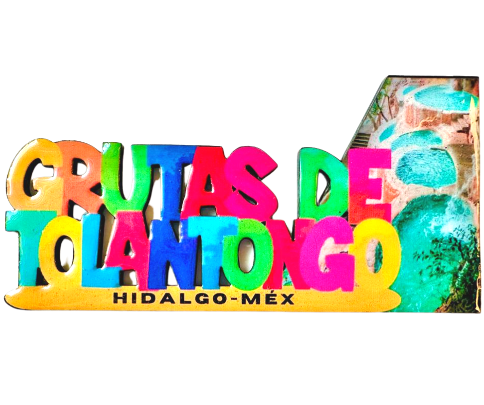 Grutas de Tolantongo Hidalgo Mexico Imanes Para Refrigerador Souvenirs Recuerdo Turistico Pueblitos Magicos Playas MDF 3 mm