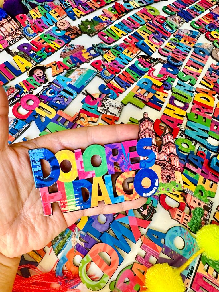 Dolores Hidalgo Guanajuato Mexico Imanes Para Refrigerador Souvenirs Recuerdo Turistico Pueblitos Magicos Playas MDF 3 mm