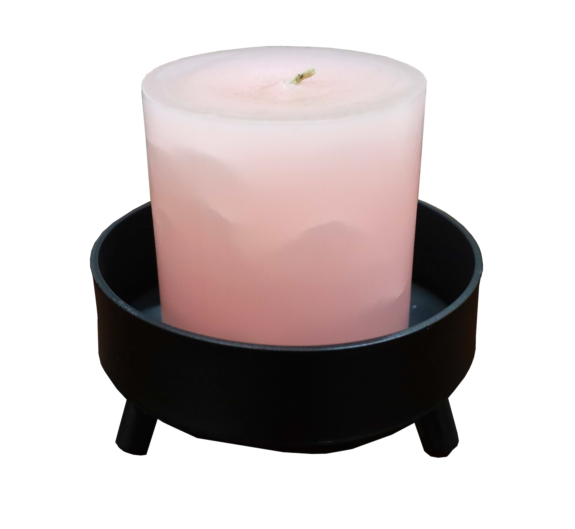 Vela Energética color Rosa, Amor y compasión, con Base de Acero, El Bazar Store 