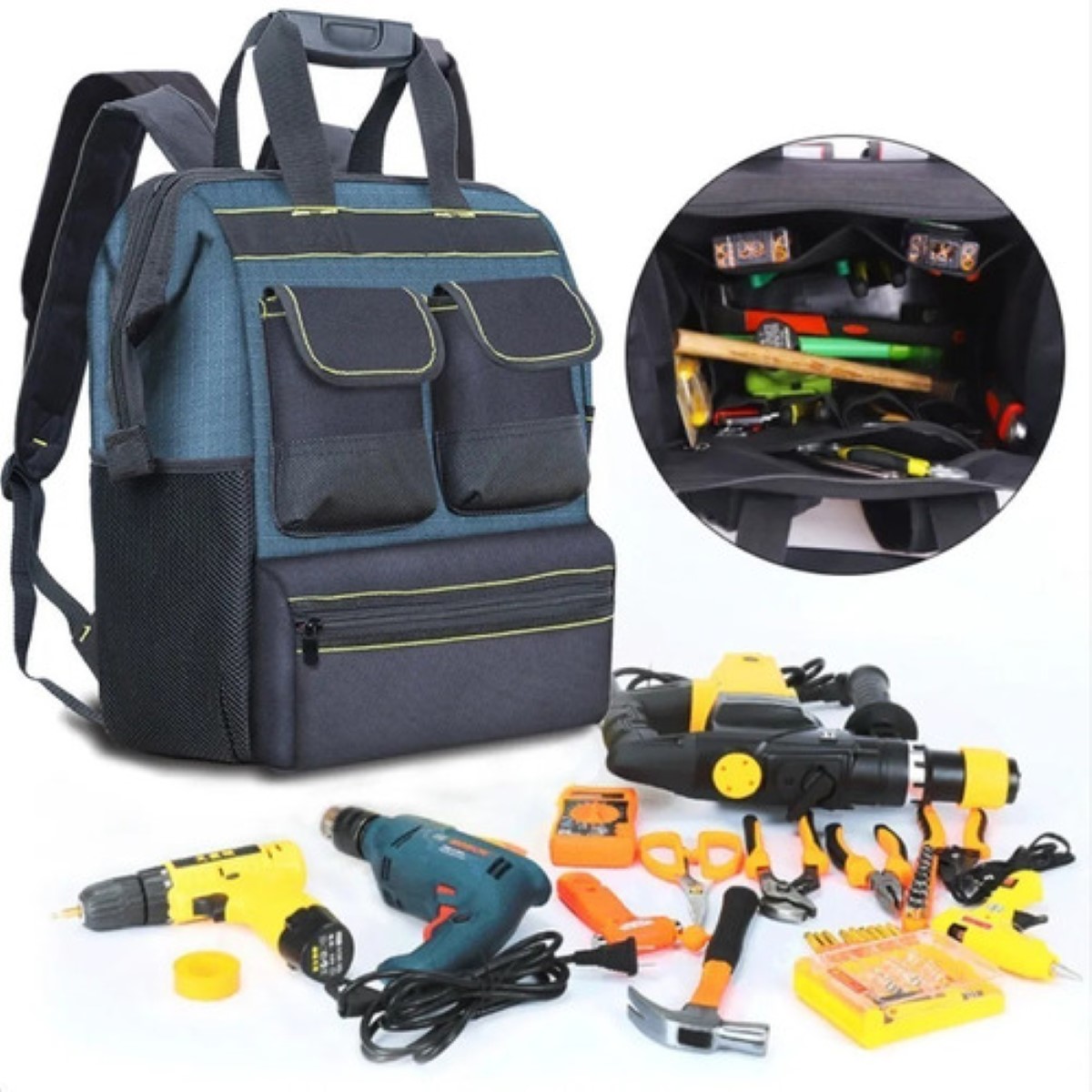 Mochila Multifuncional Para Herramientas De Electricista 