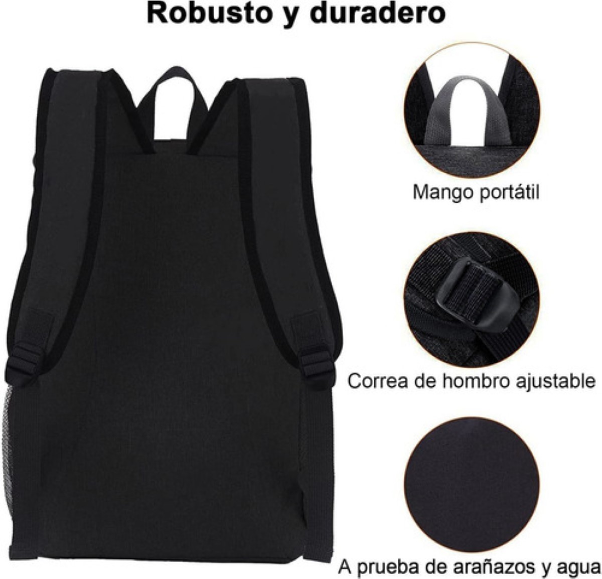 Mochila Hieleras Enfriador Bolsa Impermeable Portátil 20 L Color Negro con Raya Naranja