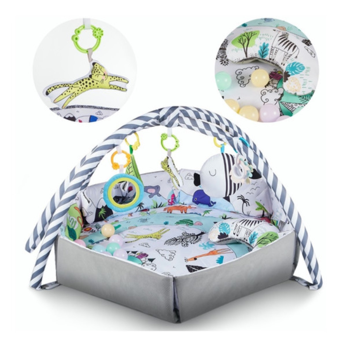 Gimnasio De Bebe Baby Einstein Musical Pataditas  Gris