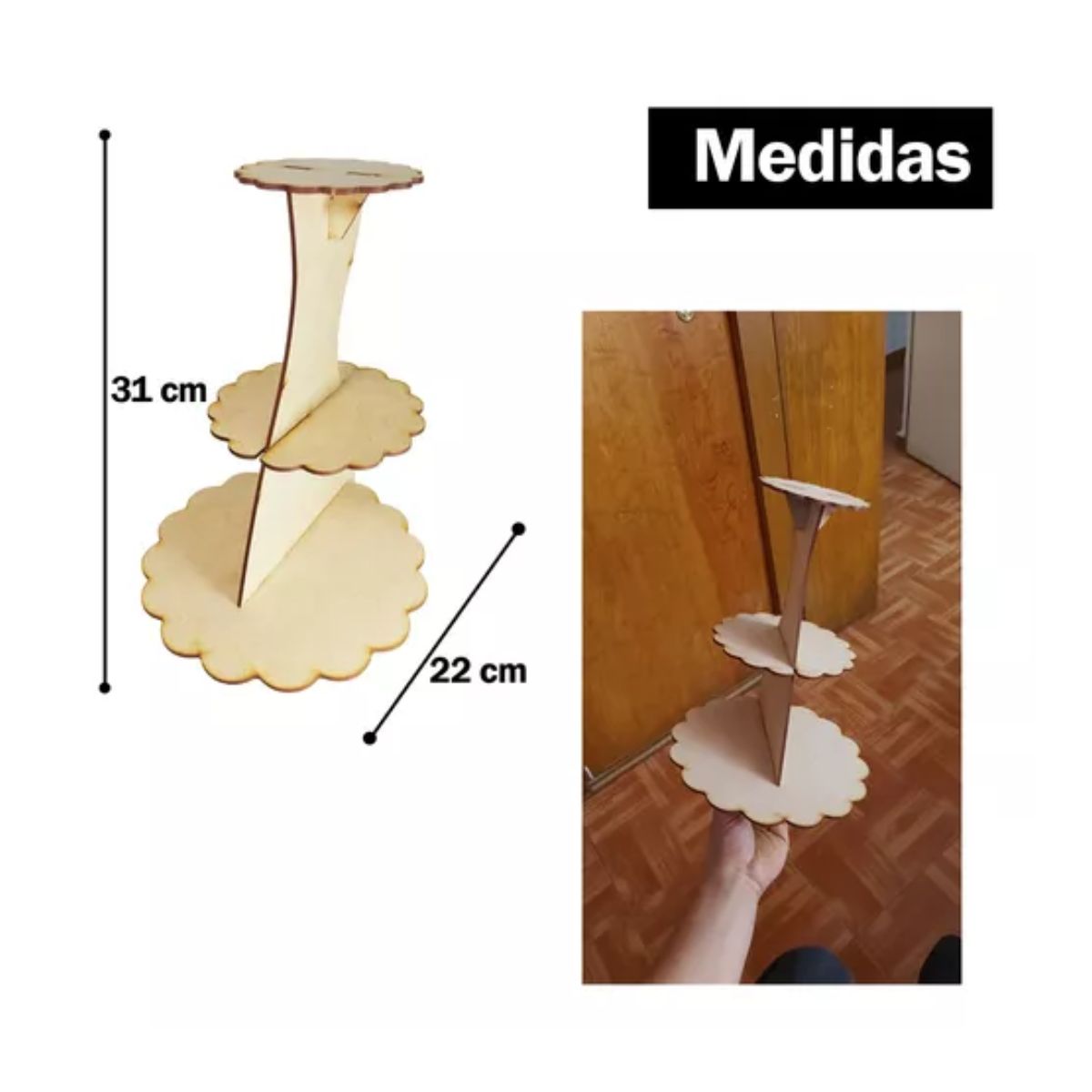 Candy Bar Mesa Dulces 9 Accesorios Económico 20 Personas Marron