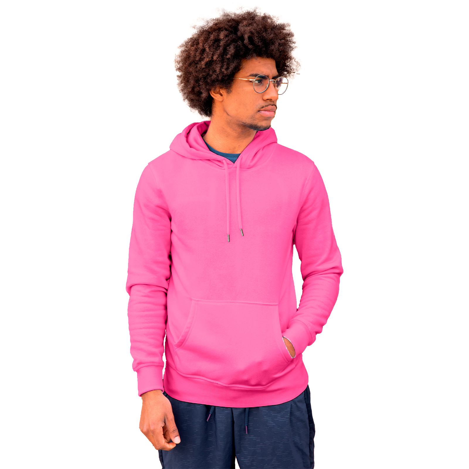 Sudadera Hoodie Unisex Fiusha con Capucha y Cangurera, Calientita, Casual, Abrigo, Chamarra