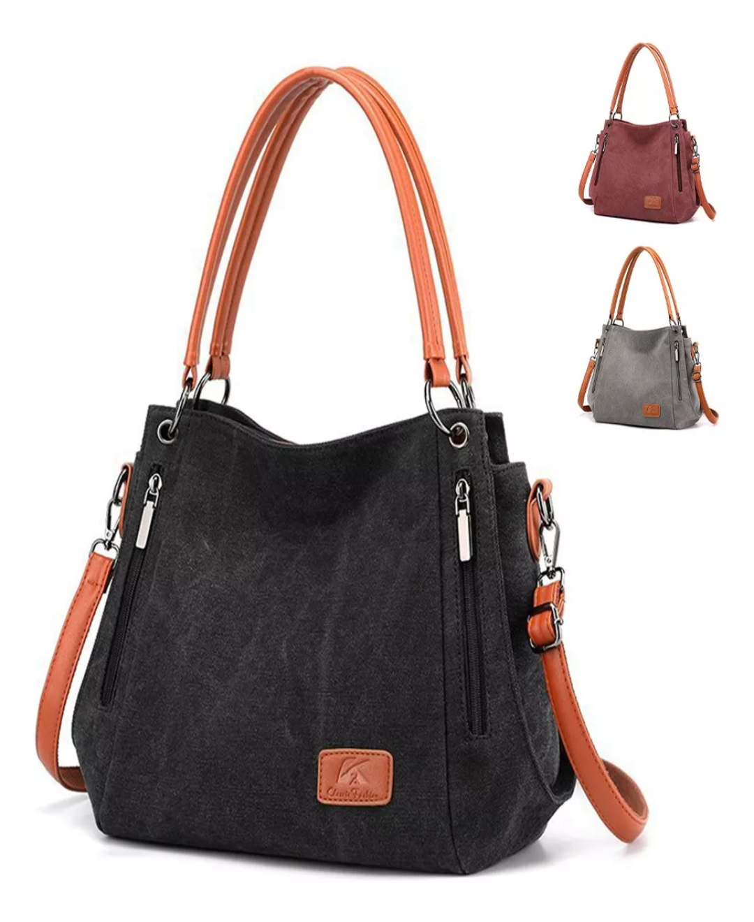 Bolso Multifuncional De Lona De Gran Capacidad Para Mujer
