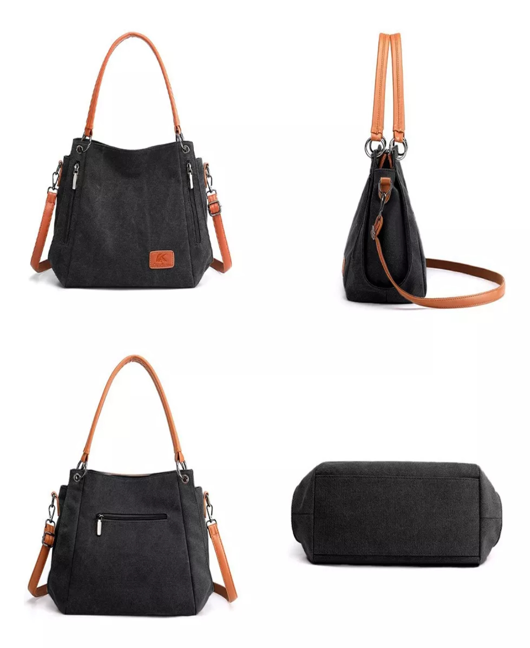 Bolso Multifuncional De Lona De Gran Capacidad Para Mujer