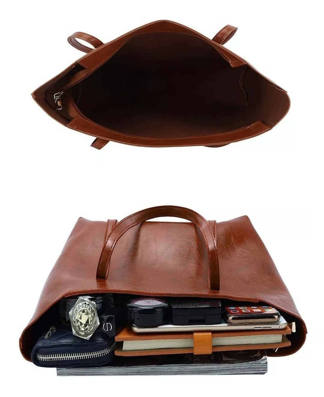 Set 4 Bolsas Mujer Moda Cartera Crossbody Tote Borla Logo