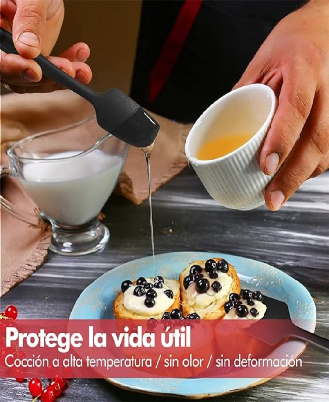 Utensilios Silicona Cocina Palas Espatulas Reposteria 6 Set