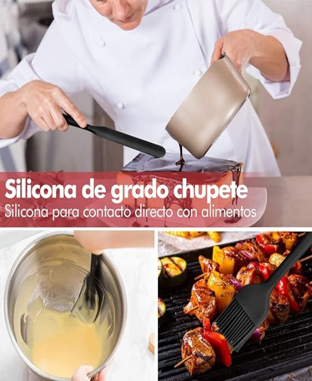 PINZA COCINA MULTIUSOS SILICONA METALTEX