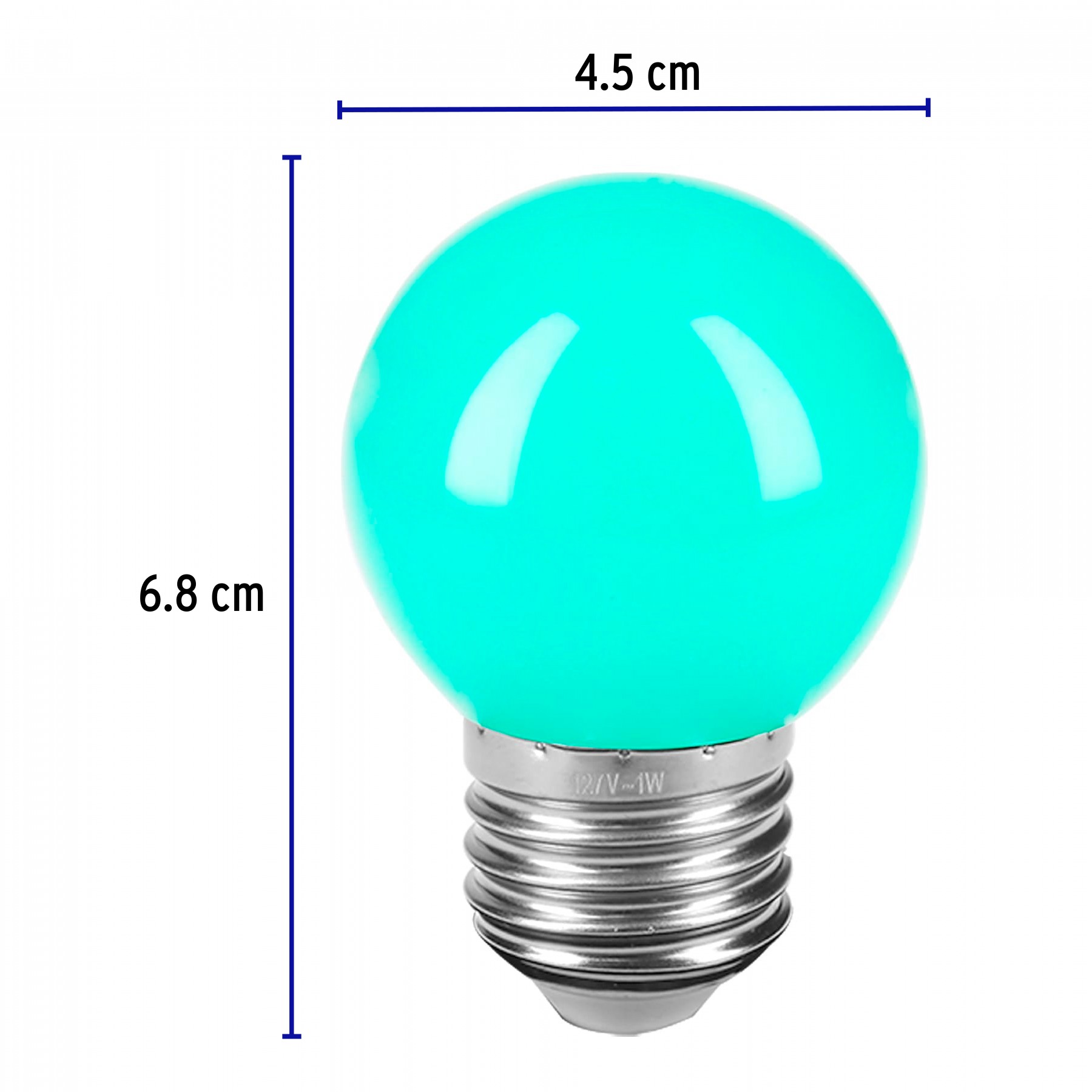 Bombilla LED G45 E27 0.5W de Colores