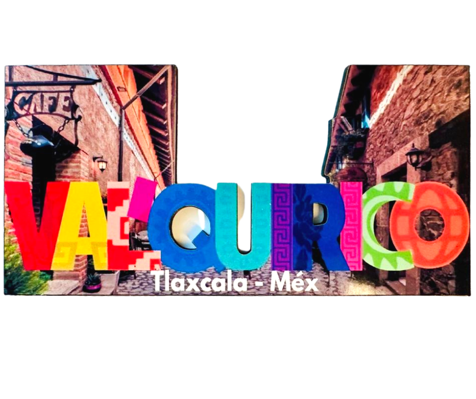 Valquirico Tlaxcala Mexico Imanes Para Refrigerador Souvenirs Recuerdo Turistico Pueblitos Magicos Playas MDF 3 mm