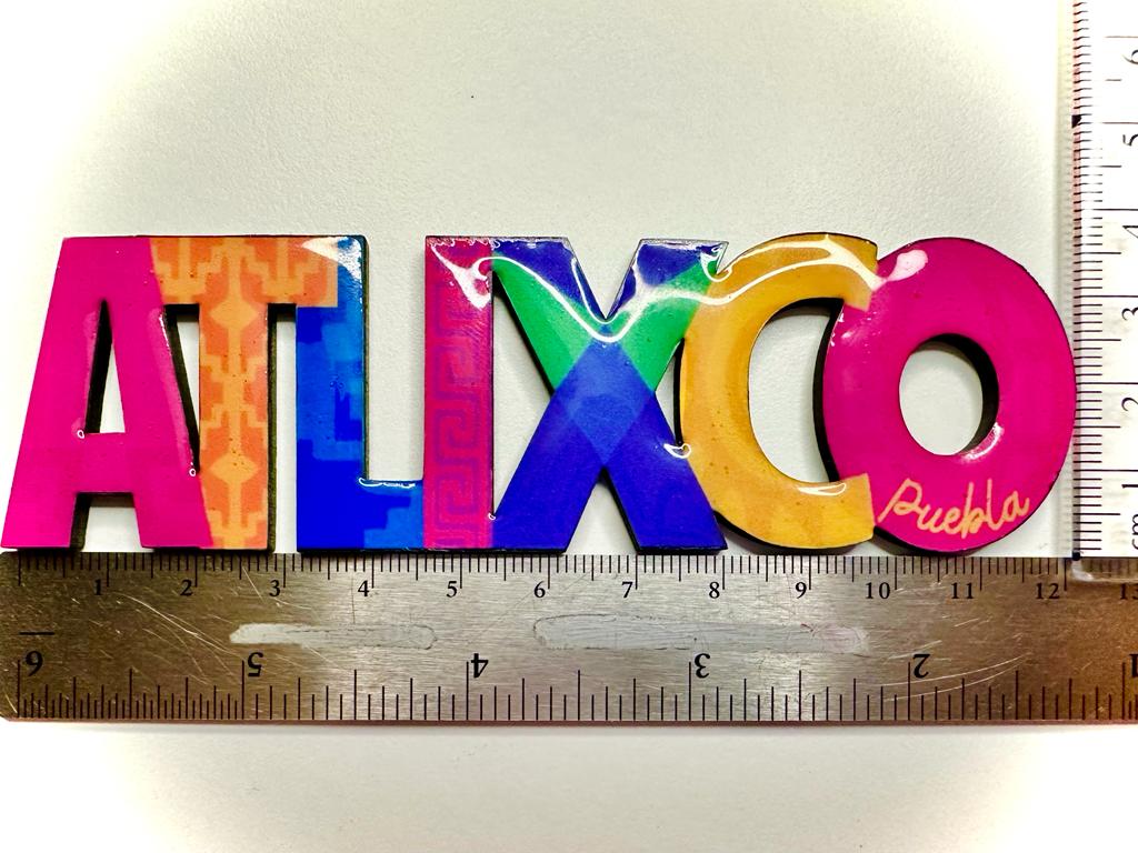Atlixco Puebla Mexico Imanes Para Refrigerador Souvenirs Recuerdo Turistico Pueblitos Magicos Playas MDF 3 mm