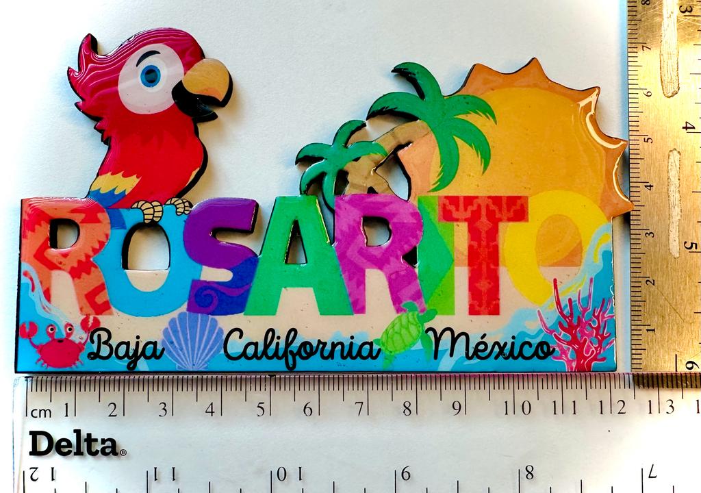 Rosarito Baja California Mexico Imanes Para Refrigerador Souvenirs Recuerdo Turistico Pueblitos Magicos Playas MDF 3 mm